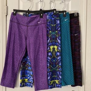 4 pair of leggins! 3 Nike work out leggings and 1 Fabletics